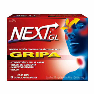 NEXT GL GRIPA 8 CAPSULAS BLANDAS(SF)