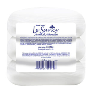 3 JABONES LE SANCY ALMENDRAS 125 G