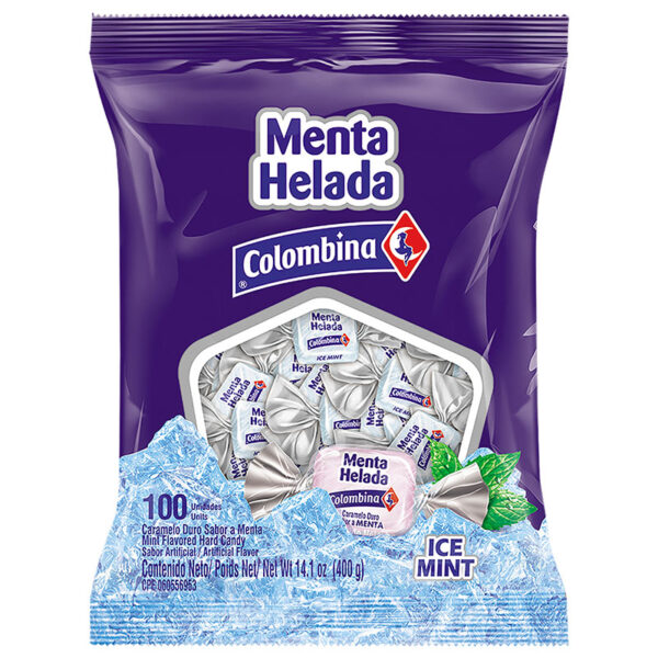 MENTA HELADA COLOMBINA 100 UND