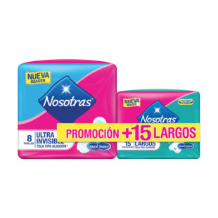 TOA.NOSOTRAS ULTRAINVISIBLE 8 UDS+PRO.15