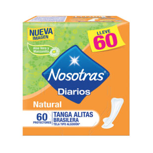 PROT.NOSOTRAS NAT.TANGA 60 UDS