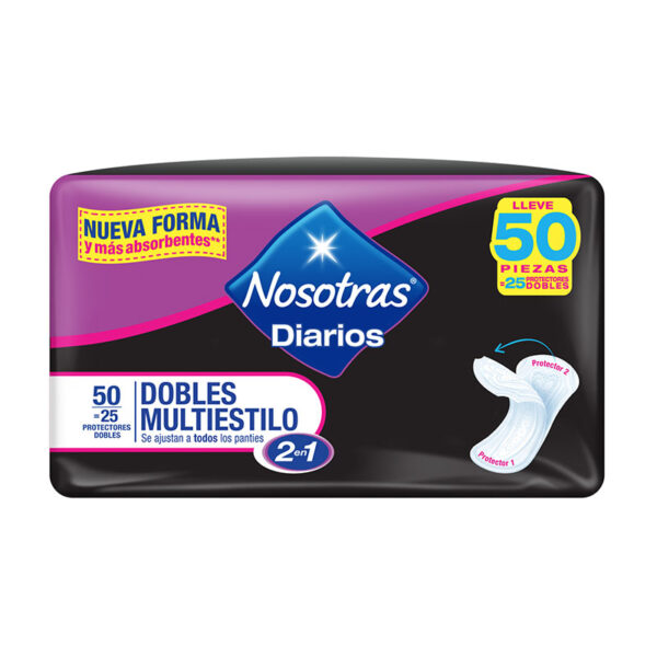 PROT.NOSOTRAS DIARIOS DOB.MULTIES.25 UND
