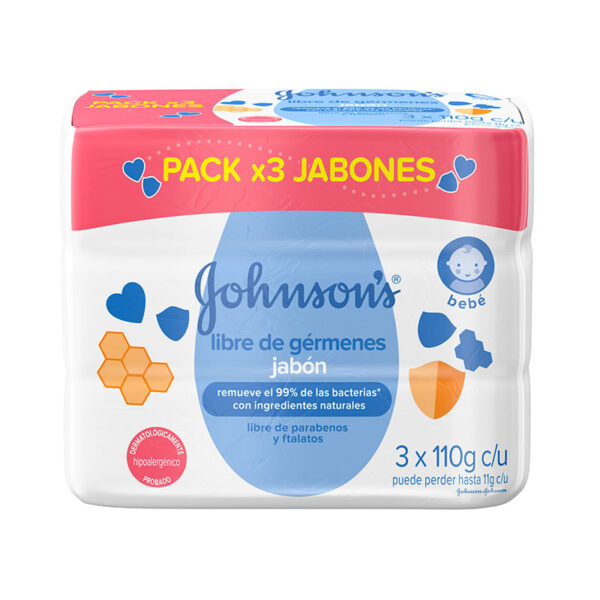 3 JAB. JOHNSON BABY LIB GERM 110 GR PACK