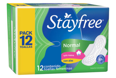 TOA.STAYFREE ESP.ALAS PACK 12 UND