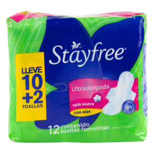 TOA.STAYFREE ESP.ULTRADEL.PACK 12 UDS