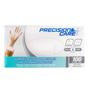 GUANTE DE VINILO PRESICION CARE S 100 UD