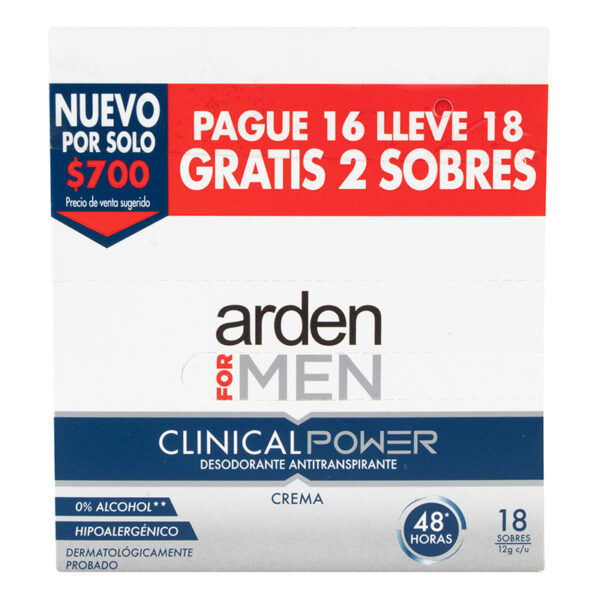 DTE.ARDEN FOR MEN CLIN.POW.PG.16 LLE.18