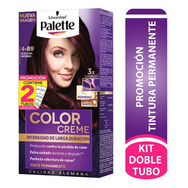 PALETTE CREM D.TUBO 4-89 BORGONA INTENSO