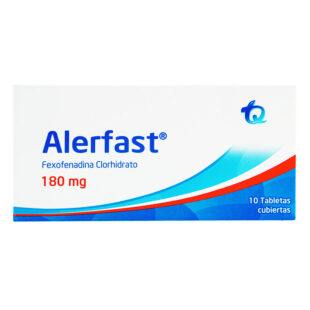 ALERFAST 180 MG 10 TABLETAS(3%+) (PAE)