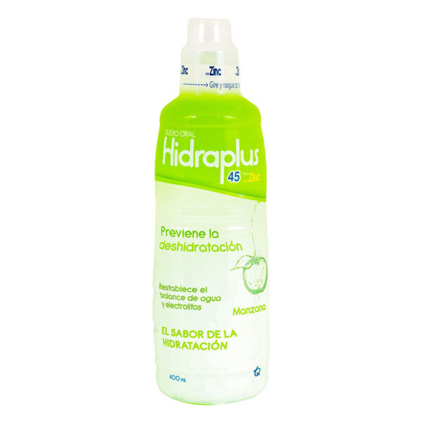 HIDRAPLUS 45 ZINC MANZANA 400 ML SUERO O