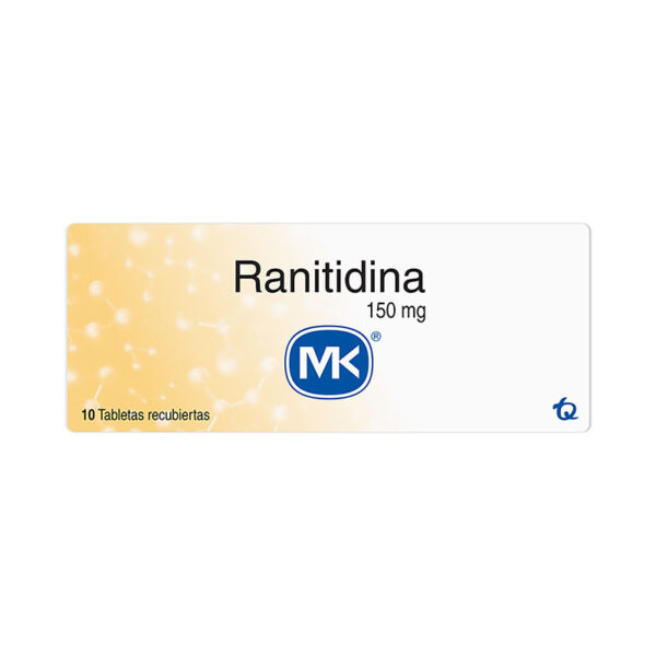 RANITIDINA 150 MG 10 TABLETAS MK