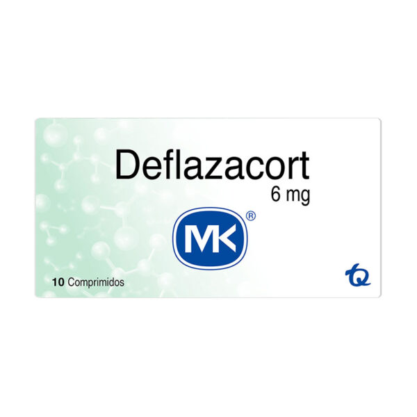 DEFLAZACORT 6 MG 10 TABLETAS MK