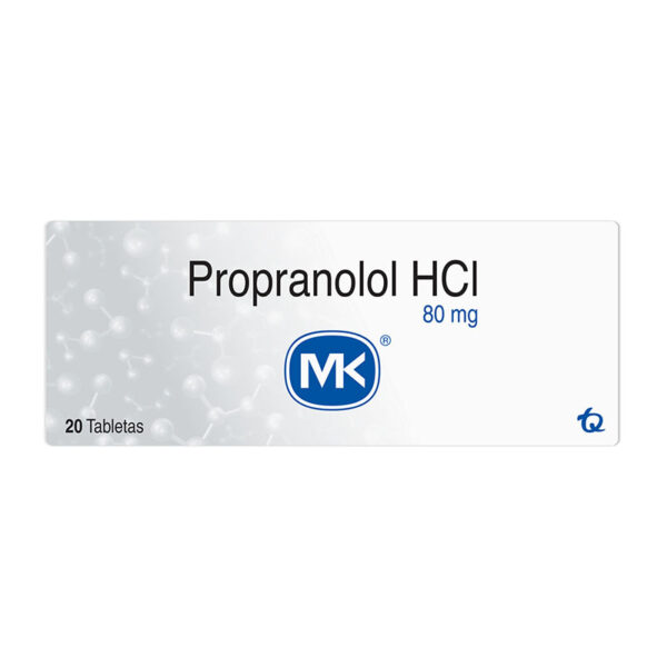 PROPANOLOL 80 MG 20 TABLETAS MK