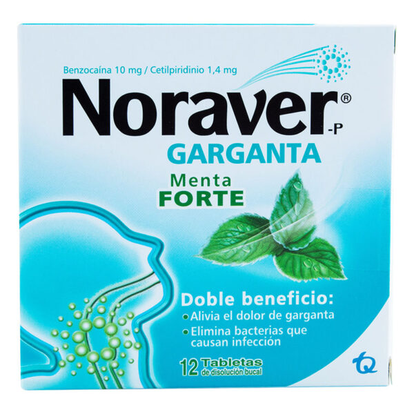 NORAVER MENTA 12 PASTILLAS