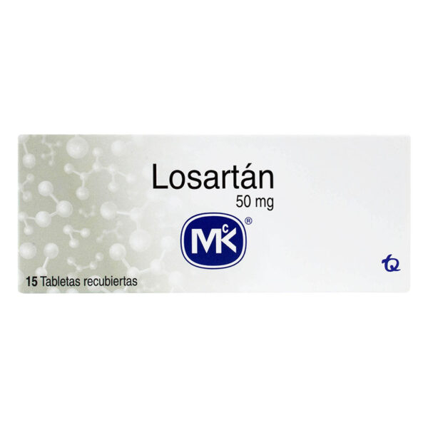 LOSARTAN 50 MG 15 TABLETAS MK