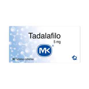 TADALAFILO 5 MG 30 TABLETAS MK(3%+)(PAE)