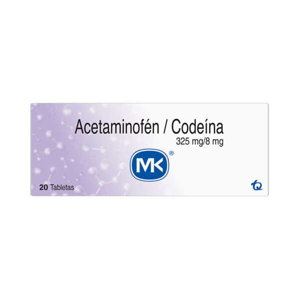 ACETAMINOFEN+CODEINA 325/8MG 20 TBS MK