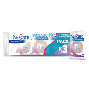 MICROPORE PIEL 3M 12X3 (1/2PUL) PACK X 3