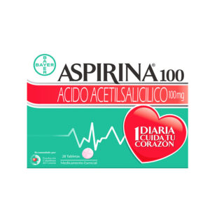 ASPIRINA 100 MG 28 TBS
