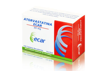 ATORVASTATINA 20 MG 100 TABLETAS EC