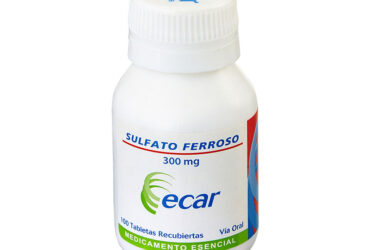 SULFATO FERROSO 300 MG 100 TABLETAS EC