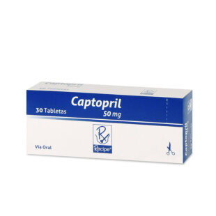 CAPTOPRIL 50 MG 30 TABLETAS RC