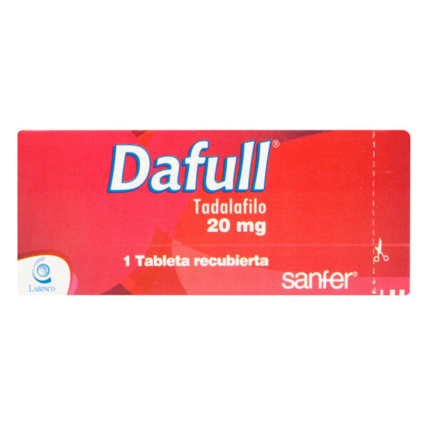 DAFULL (TADALAFILO) 20 MG 1 TABLETA