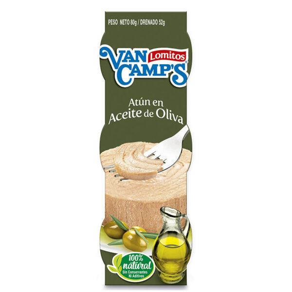 ATUN VAN CAMPS ACEITE OLIVAS 80 GR 3 UND