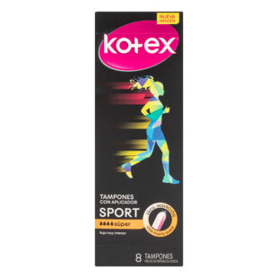 TAMPON KOTEX SPORT SUPER CON APLIC.8 UDS