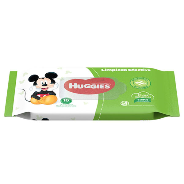 TOALLAS HUGGIES LIMPIEZA EFECTIVA 16UND