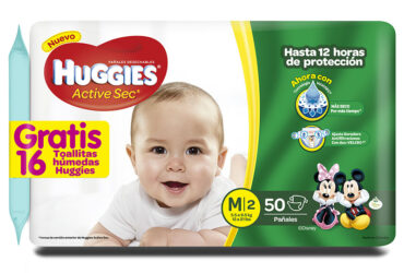 PAN.HUGGIES ACTIVE SEC ET.2 MED.50 U