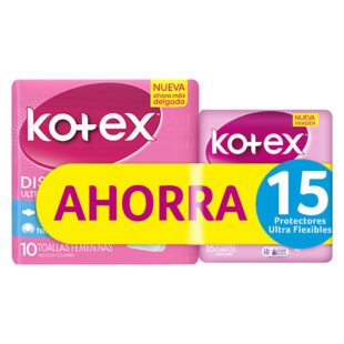 TOA.KOTEX ULTRA TELA 10 UDS AHOR.15 KISS
