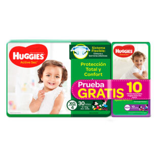 PAN.HUGGIES ACT.SEC.ET.4XG 30GTS 10PA