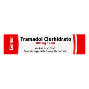 TRAMADOL 100 MG AMPOLLA GF