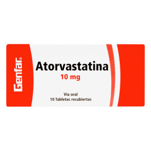 ATORVASTATINA 10 MG 10 TABLETAS GF