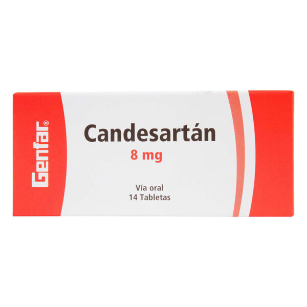 CANDESARTAN 8 MG 14 TABLETAS GF(P)7862