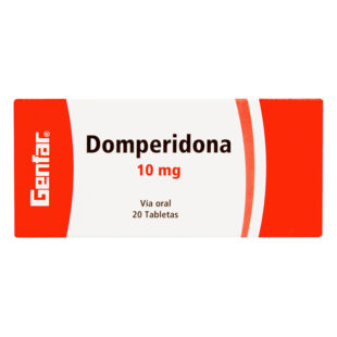 DOMPERIDONA 10 MG 20 TABLETAS GF