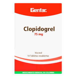 CLOPIDOGREL 75 MG 14 TABLETAS GF