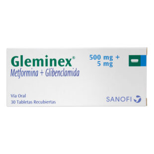 GLEMINEX 500 MG+5 MG 30 TBS RECUBIERTAS
