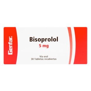 BISOPROLOL 5 MG 30 TABLETAS GF(P)21039