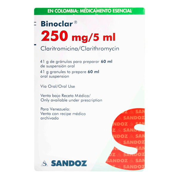 BINOCLAR 250 MG SUSPENSION 60 ML