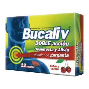 BUCALIV CEREZA 12 TABLETAS