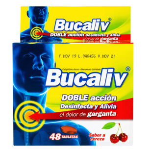 BUCALIV CEREZA 48 TABLETAS