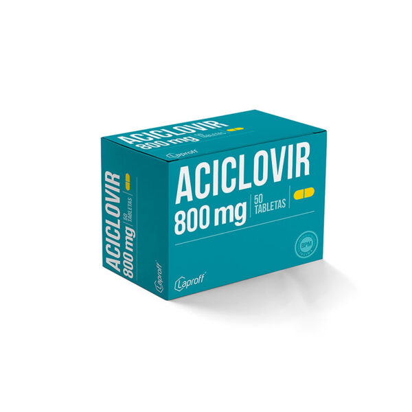 ACICLOVIR 800 MG 50 TABLETAS LP