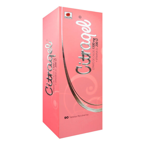 CITRAGEL 1500 MG/200 UI 90 TBS REC.(PAE)