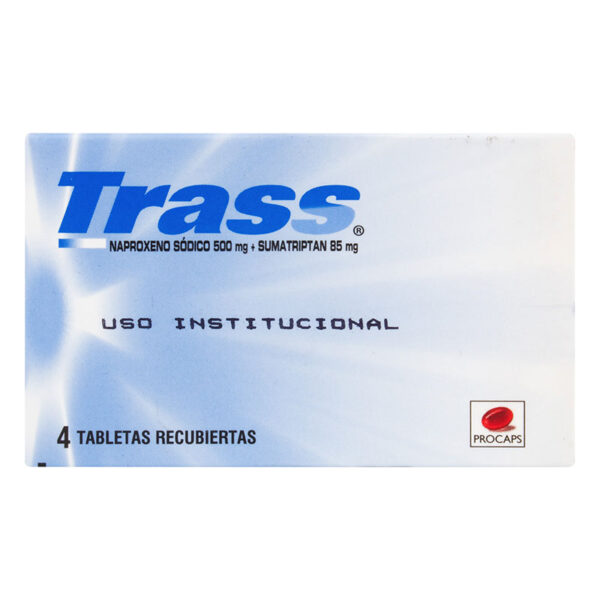 TRASS 500/85 MG 4 TABLETAS