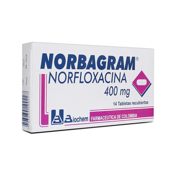 NORBAGRAM 400 MG 14 TBS