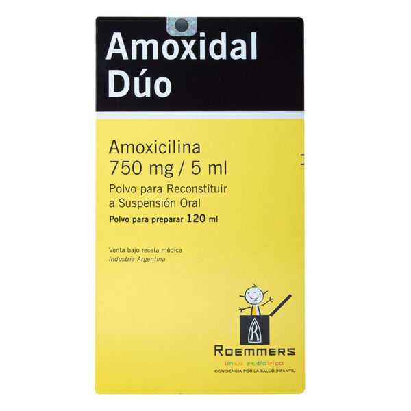 AMOXIDAL DUO 750 MG SUSPENSION 120 ML
