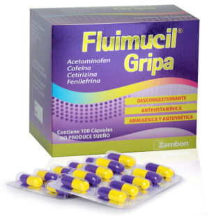 FLUIMUCIL GRIPA 100 CAPSULAS