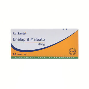 ENALAPRIL 20 MG 20 TABLETAS LS